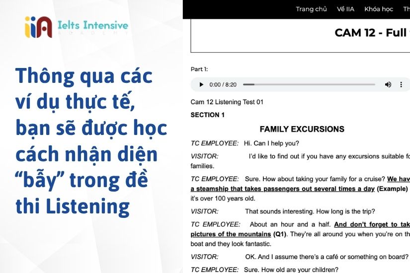 Khóa học IELTS Listening hiệu quả