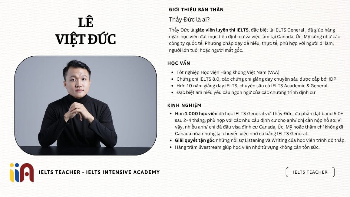 Profile Thầy Đức