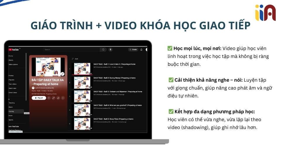 Ưu điểm nổi bật của Khóa học Kết hợp Giao tiếp